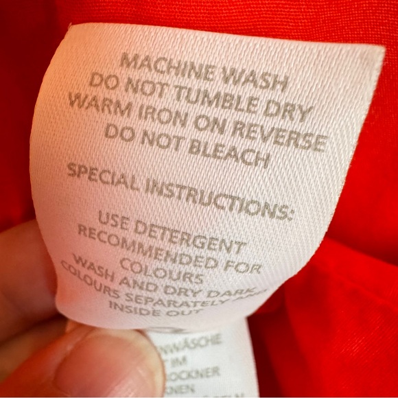 Boden Rosehip Ballet Slippers Leila Shirt Dress - Size 10 Sleeveless Red - Picture 13 of 15